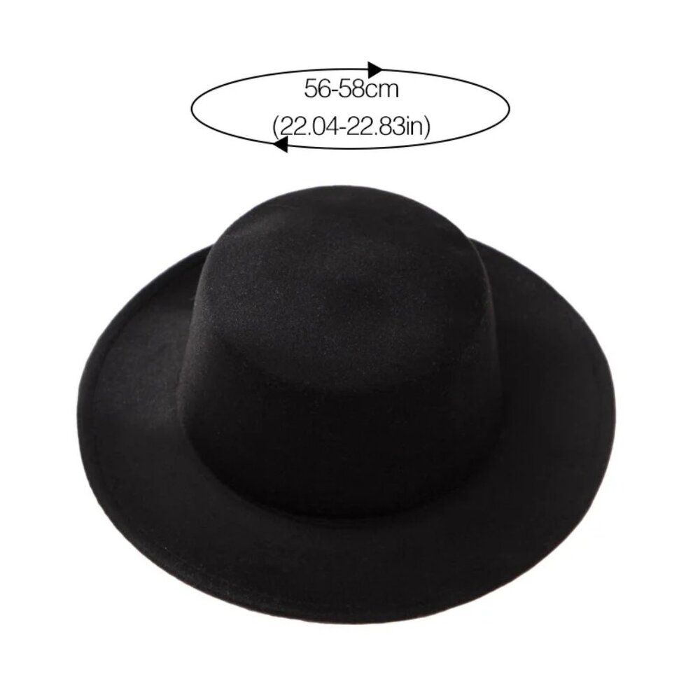 Women Flat Bolo Stylish Hat Wide Formal y2k Hot - Picture 7 of 7